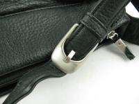 Stone Mountain Black Soft Leather Shoulder Purse Handbag Pre Owned Bag 