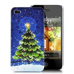  Christmas Snow Tree Hard Case For iPhone 4 (AT&T Only 