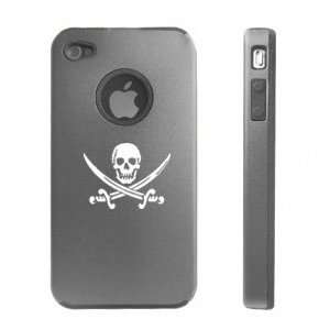   Aluminum & Silicone Case Jolly Roger Pirate Cell Phones & Accessories
