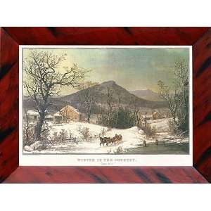   and Ives Winter in the Country   Distant Hills Print