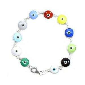  Multi Colored Evil Eye Bracelet: Arts, Crafts & Sewing