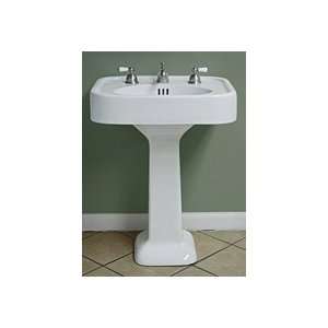  Randolph Morris Pedestal Bathroom Sink RM3050 White: Home 