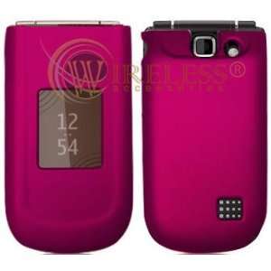   Pink Rubberized Hard SnapOn Cover for Nokia 3710 Fold Protector Case