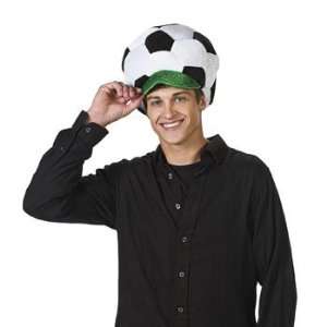    Plush Unique Soccer Ball Party Hat Game Cap: Home & Kitchen