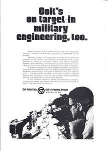 RARE 1969 Military Colt M 16 Gun Ad  
