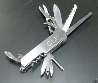Engraved Multi Function Pocket Knife  
