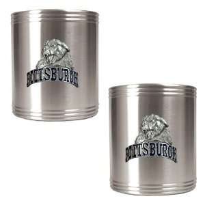  Pittsburgh Panthers 2pc Stainless Steel Can Holder Set 