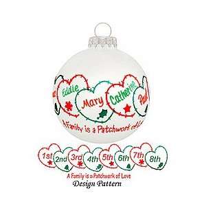   Personalized A Family is a Patchwork of Love Ornament