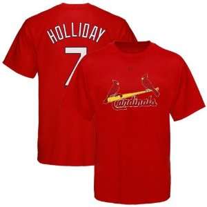 MLB Majestic St. Louis Cardinals #7 Matt Holliday Youth Red Player T 