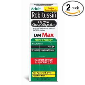  Robitussin Cough & Chest Congestion DM Max, 8 Ounce Boxes 