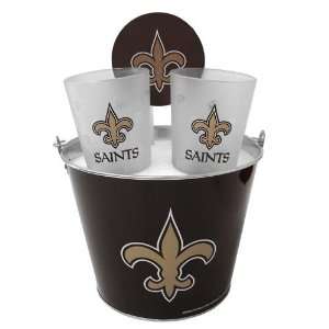   Brands New Orleans Saints Bucket & Pint Glass Set