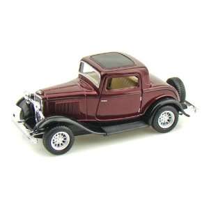 1932 Ford 3 Window Coupe 1/34 Brown Toys & Games