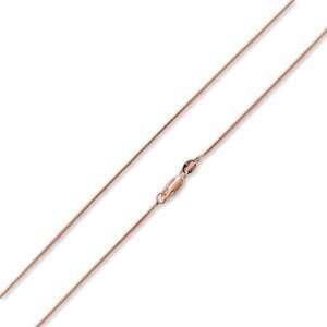 14K Rose Gold Plated Sterling Silver 30 Italian Snake Chain Necklace 