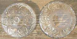 Vintage CUT CLEAR GLASS CANDY DISH COVER MALAYSIA KIG  