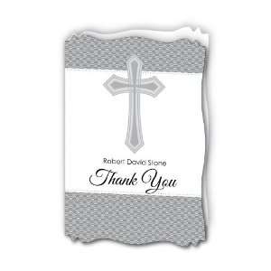  Delicate Blessings Cross   Personalized Baptism Thank You 