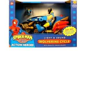  Spider Man and Friend Action Heroes Wolverine Cycle with 