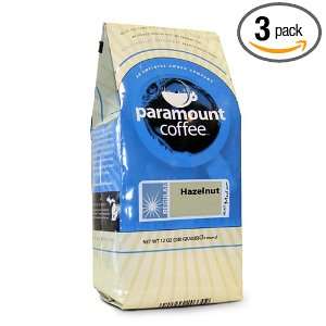 Paramount Hazelnut Ground Coffee, 12 Ounce Bags (Pack of 3)  