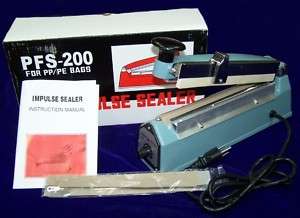 New 12 inch manual Impulse heat sealer with cutter  