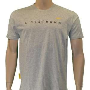  LIVESTRONG Nike Mens Gray logo T Shirt: Sports & Outdoors