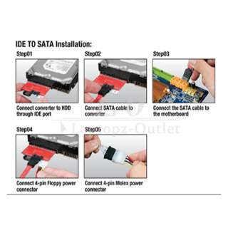 NEW 3.5 IDE HDD to SATA Serial ATA Converter Adapter  