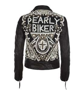 Pearly Queen Leather Biker Jacket, Women, Leather, AllSaints 
