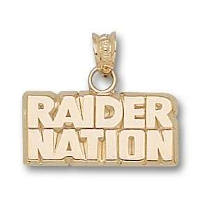  Oakland Raiders 14K Gold RAIDER NATION Pendant: Sports 