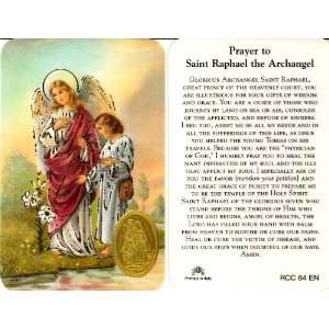  St. Raphael the Archangel Prayer Card (RCC 64E)