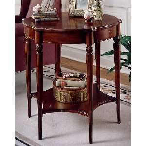 Specialty Cherry Starburst Round End Table 