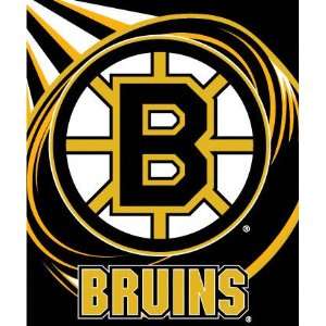 Boston Bruins 50x60 Puck Super Plush Throw  Sports 