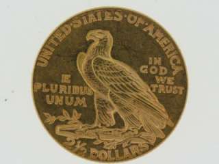  United States Indian Head Quarter Eagle $2.5 Dollar Gold Coin  