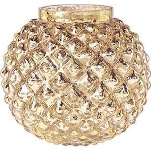  Gold Mercury Glass Vase (bubble design)