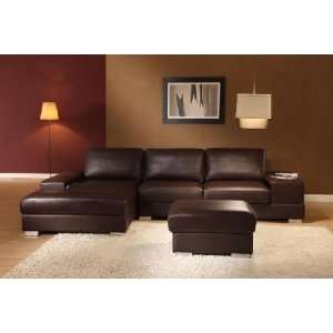   York Sectional Right Arm Facing Brown Creative Furniture New York