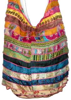   Sari Recycled Shoulder /Jhola Bags Purses Lot   