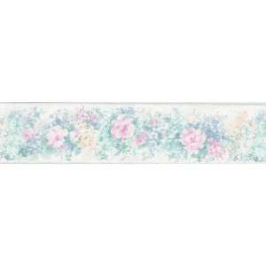 Brewster 418B351 Borders and More Floral Shine Wall Border, 5.125 Inch 