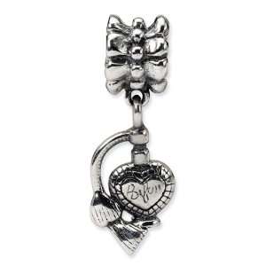    925 Sterling Silver Charm Perfume Atomizer Dangle Bead Jewelry