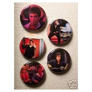  Set of 5 BRAND NEW Scarface One Inch Magnets Everything 