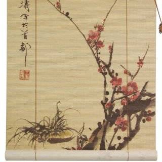  Bamboo Tree Art Matchstick Window Blinds   24 Wide: Home 