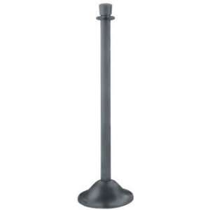  Traditional Portable Post in Utility Gray Finish with Rope 
