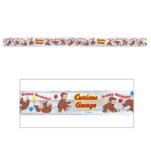 Curious George Happy Birthday Party Banner Supply Foil  Toys & Games 