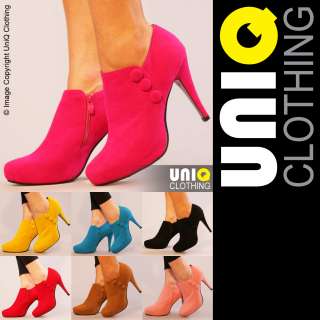   BNWT Womens/Ladies High Heel Shoe BOOTS Designer/Stiletto/Ankle  