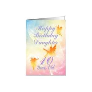  Dancing fairies Birthday card, Daughter, 10 years old Card 