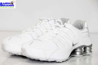   Shox NZ SI Plus GS Running Shoes Galaxy White Silver 7Y Womens sz 8.5