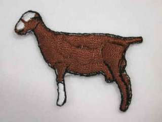 LaMancha Goat Iron On Embroidered Applique Patch  