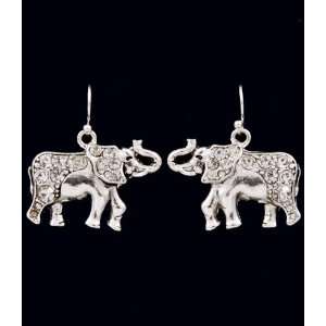  Lucky Elephant with Crystal Stone   Safari Animal Fashion 