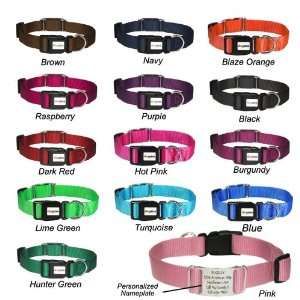   : Nylon ScruffTag™ Personalized Dog Collar  14 Colors: Pet Supplies