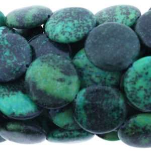 Chinese Azurite  Coin Puffy   20mm Diameter, No Grade   Sold by 16 