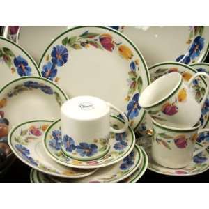  20pc Dinnerware set Delightful Tuscany Floral Decor by 