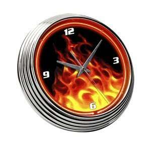Edge Marketing 251009 Fire Neon Wall Clock  Kitchen 