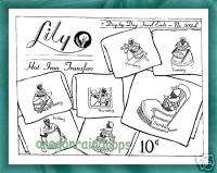Mammy Embroidery Kitchen Towel Transfers by Lily   OLD  