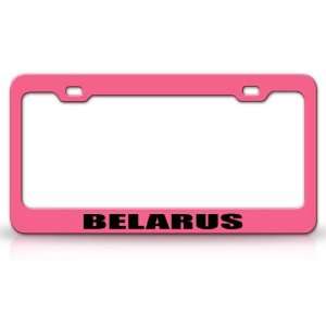  BELARUS Country Steel Auto License Plate Frame Tag Holder 
